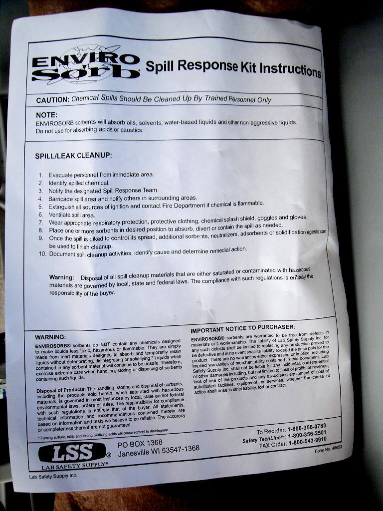 Tool Kaddie with General Emergency Spill Response Kit Tool Kaddie 