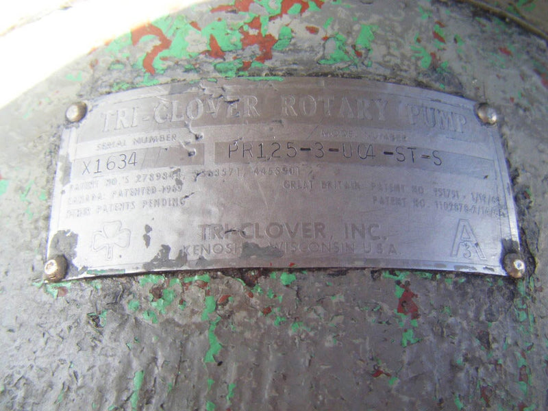 Tri-Clover Positive Displacement Pump Tri Clover 