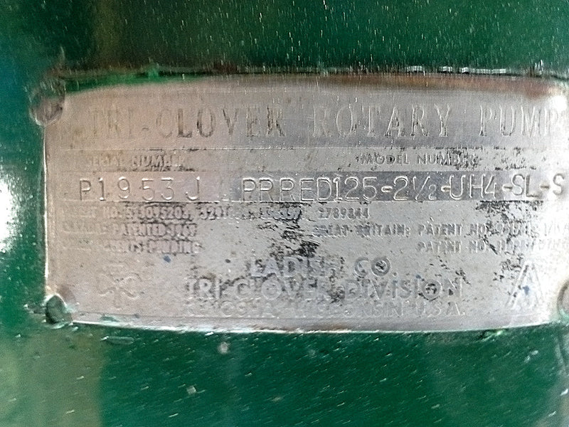 Tri Clover Positive Displacement Rotary Lobe Pump Tri Clover 