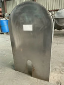 Remate de paleta de acero inoxidable marrón 202