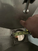 Remate de paleta de acero inoxidable marrón 202