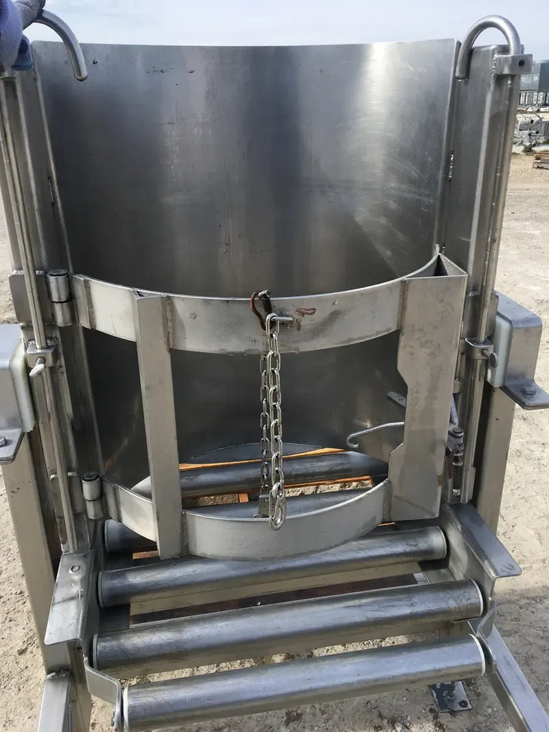 Volcador de tambores de acero inoxidable