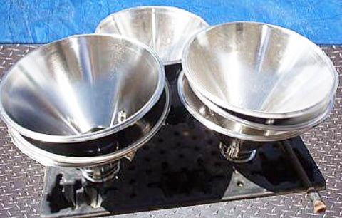 Un-Used Mueller Drum Discharge Funnel Paul Mueller Co. 