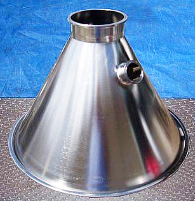 Un-Used Mueller Drum Discharge Funnel Paul Mueller Co. 