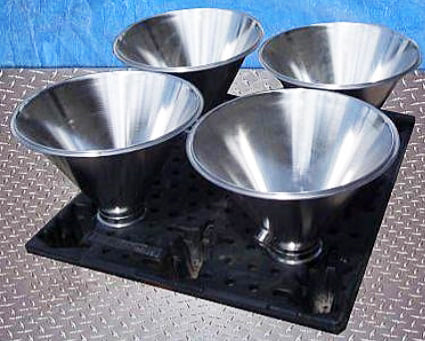 Un-Used Mueller Drum Discharge Funnel Paul Mueller Co. 