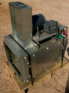 Unused Loren Cook SQN-B Square Inline Fan – 1/6 HP, 200 CFM Loren Cook 