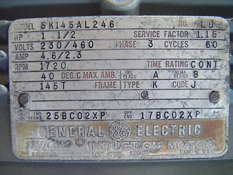 Vacuum Pump Not Specified 