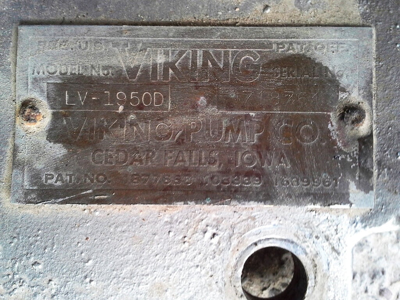 Viking Stainless Steel Vane Pump Viking 