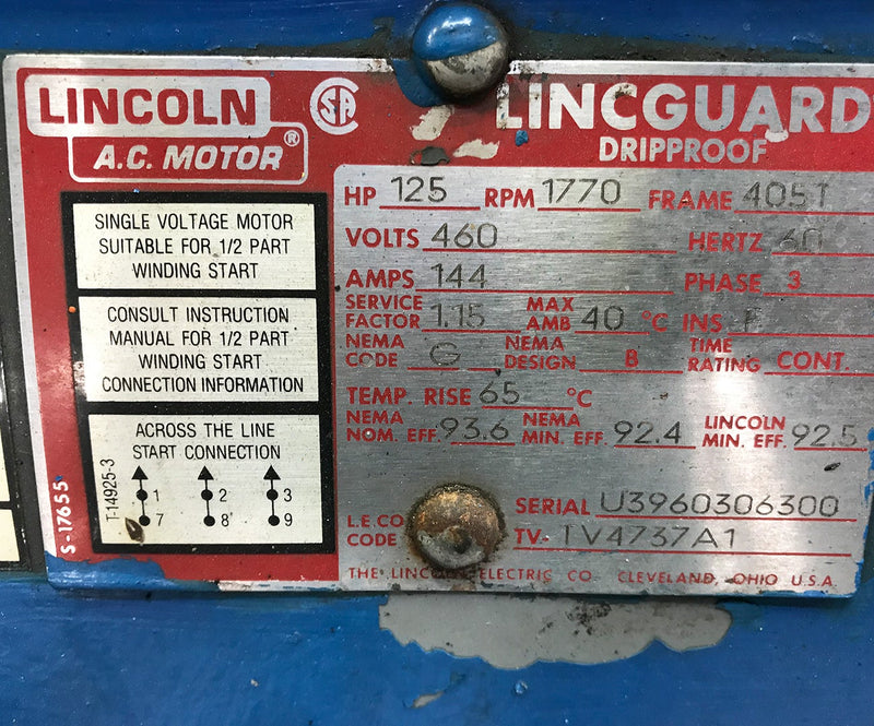Vilter 440 Series 8-Cylinder Reciprocating Compressor - 125 HP Vilter 
