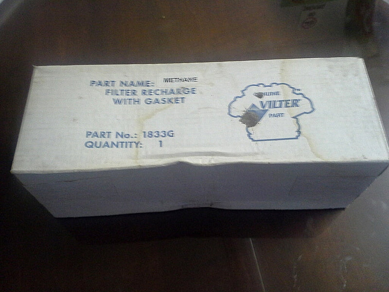 Vilter Methane Filter Recharge With Gasket Vilter 