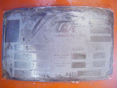 Vilter Oil Tank 65 Gallons Vilter 
