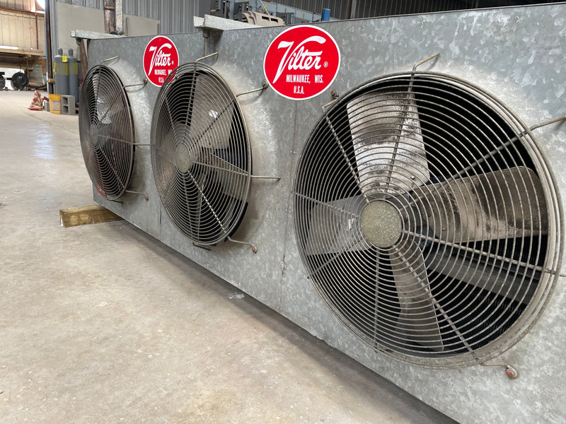 Vilter SC 24-84-3/4-RA-HGC Ammonia Evaporator Coil - 15 TR, 3 Fans (Low Temperature) Vilter 
