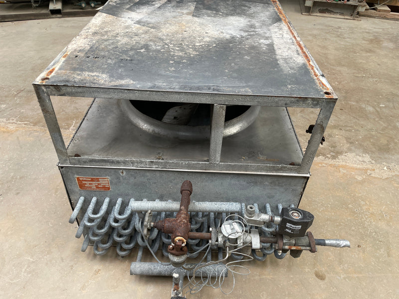 Vilter UF 21-64-1-2-XA-HGC Ammonia Evaporator Coil - 9 TR, 2 Fans (Low Temperature) Vilter 