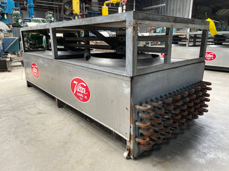 Vilter UF 21-64-1-2-XA-HGC Ammonia Evaporator Coil - 9 TR, 2 Fans (Low Temperature) Vilter 