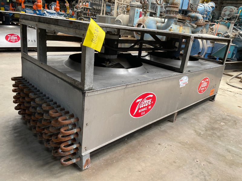 Vilter UF 21-64-1-2-XA-HGC Ammonia Evaporator Coil - 9 TR, 2 Fans (Low Temperature) Vilter 