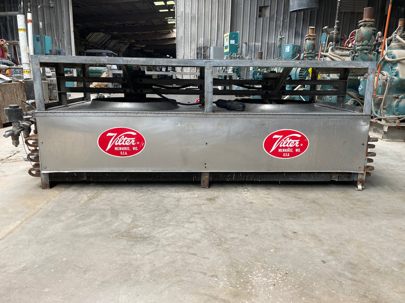 Vilter UF 21-64-1-2-XA-HGC Ammonia Evaporator Coil - 9 TR, 2 Fans (Low Temperature) Vilter 