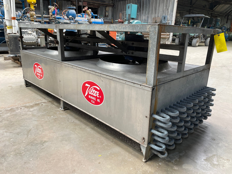 Vilter UF 21-64-1-2-XA-HGC Ammonia Evaporator Coil - 9 TR, 2 Fans (Low Temperature) Vilter 