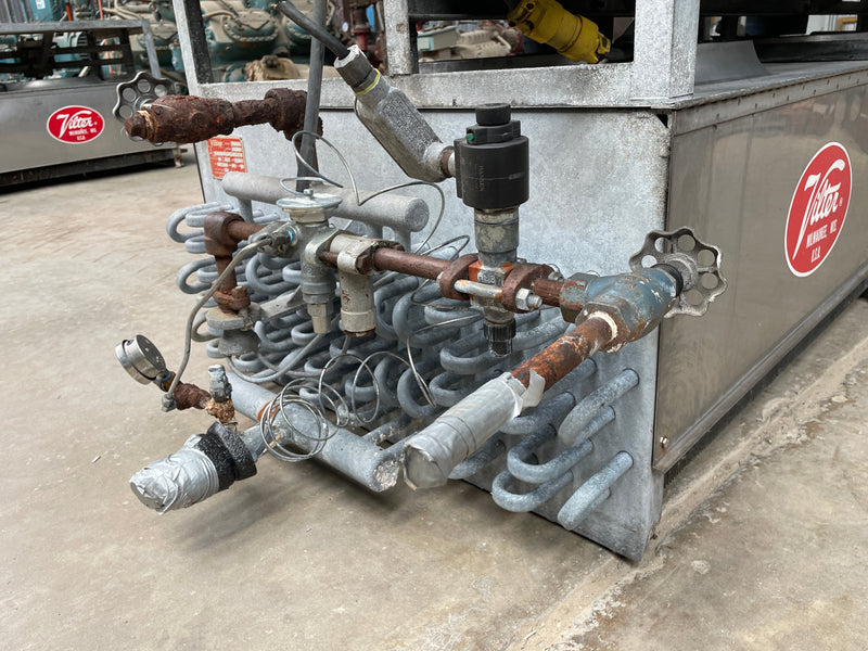 Vilter UF 21-64-1-2-XA-HGC Ammonia Evaporator Coil - 9 TR, 2 Fans (Low Temperature) Vilter 