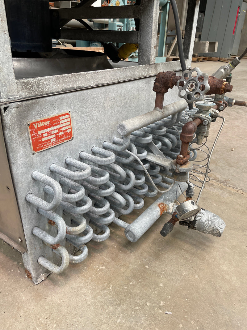 Vilter UF 21-64-1-2-XA-HGC Ammonia Evaporator Coil - 9 TR, 2 Fans (Low Temperature) Vilter 