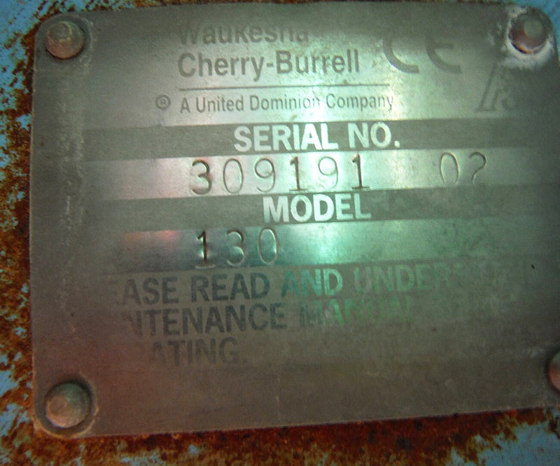 Waukesha 130 Positive Displacement Pump - 5 HP Waukesha 