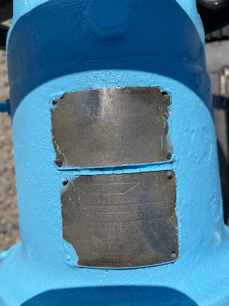 Waukesha Cherry-Burrell Model 25 Positive Displacement Pump (5 HP, 36 GPM Max) Waukesha 