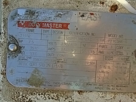 Waukesha Puriti C216 Stainless Steel Centrifugal Pump – 7.5 HP Waukesha Cherry-Burrell 