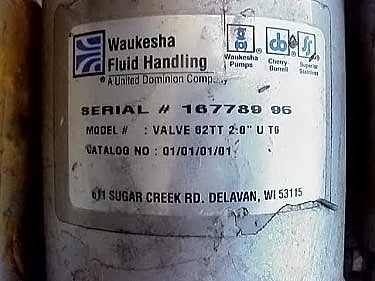 Waukesha X Way Air Valve Waukesha 