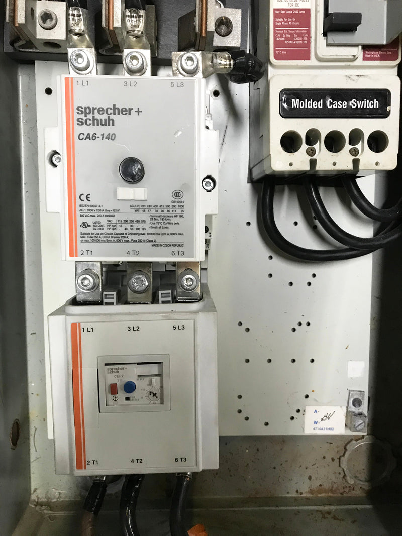 Westinghouse 460V Motor Starter - 100 HP Westinghouse 