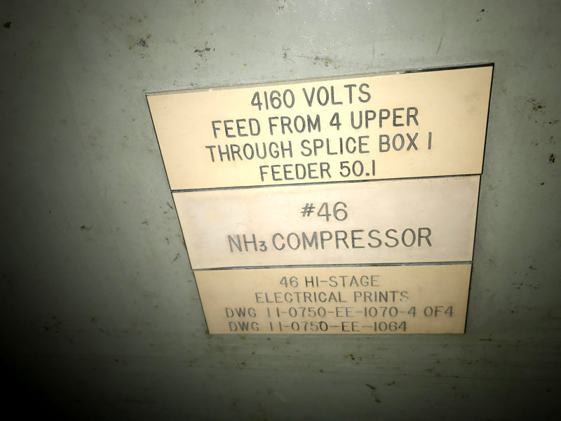 Westinghouse Ampgard Medium Voltage Motor Control - 700 HP Westinghouse 