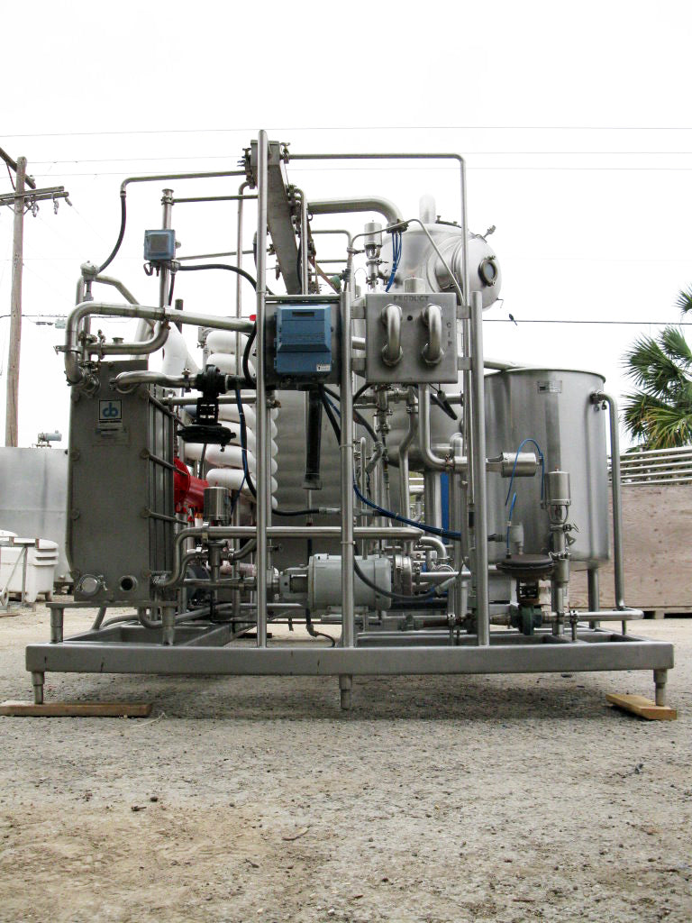 WHE Process Systems Ltd. Stainless Steel Skid-Mounted Juice Pasteurizer - 1200 GPH WHE Process Systems 