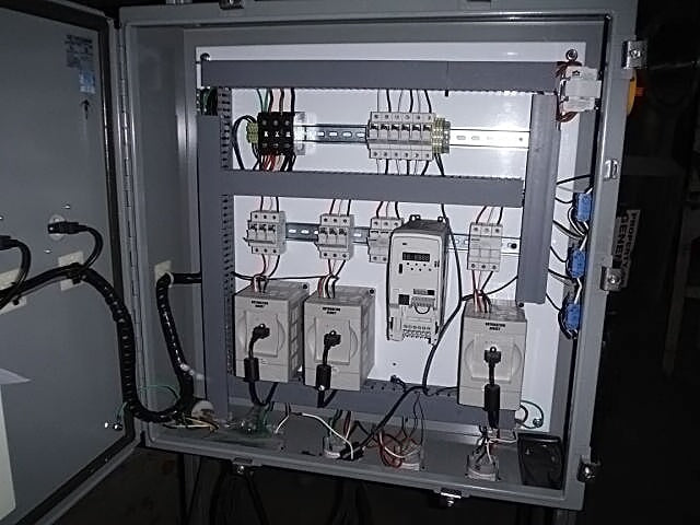 Wiegmann Control Panel with 4 VFD Controllers - 2 HP Wiegmann-Hubbell 