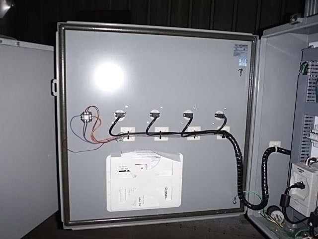 Wiegmann Control Panel with 4 VFD Controllers - 2 HP Wiegmann-Hubbell 