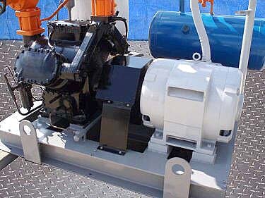 York 6-Cylinder Ammonia Compressor Package- 75 HP York 