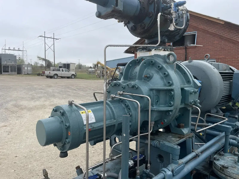 Paquete de compresor de tornillo rotativo Frick RWB-II-60 (Frick TDSH163S, 200 HP 460 V, panel de micro control Johnson Controls)