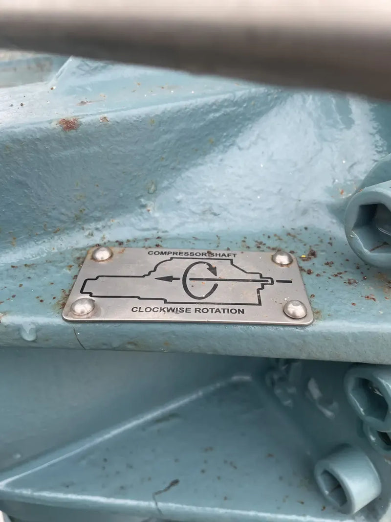 Paquete de compresor de tornillo rotativo Frick RWB-II-60 (Frick TDSH163S, 200 HP 460 V, panel de micro control Johnson Controls)