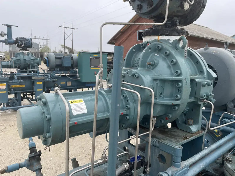 Paquete de compresor de tornillo rotativo Frick RWB-II-60 (Frick TDSH163S, 200 HP 460 V, panel de micro control Johnson Controls)