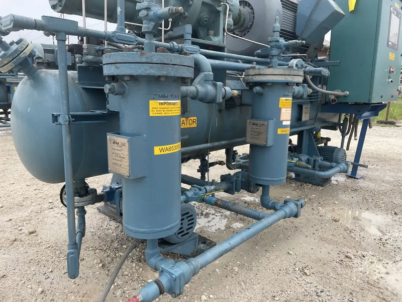 Paquete de compresor de tornillo rotativo Frick RWB-II-60 (Frick TDSH163S, 200 HP 460 V, panel de micro control Johnson Controls)