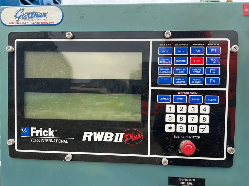 Paquete de compresor de tornillo rotativo Frick RWB II 222 (Frick TDSH233L, 500 HP 460 V, micro panel de control)