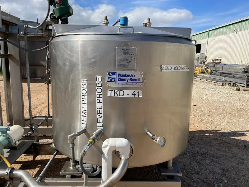 Waukesha Cherry-Burrell Process Mixing Agitator Tank Package (300 Gal)